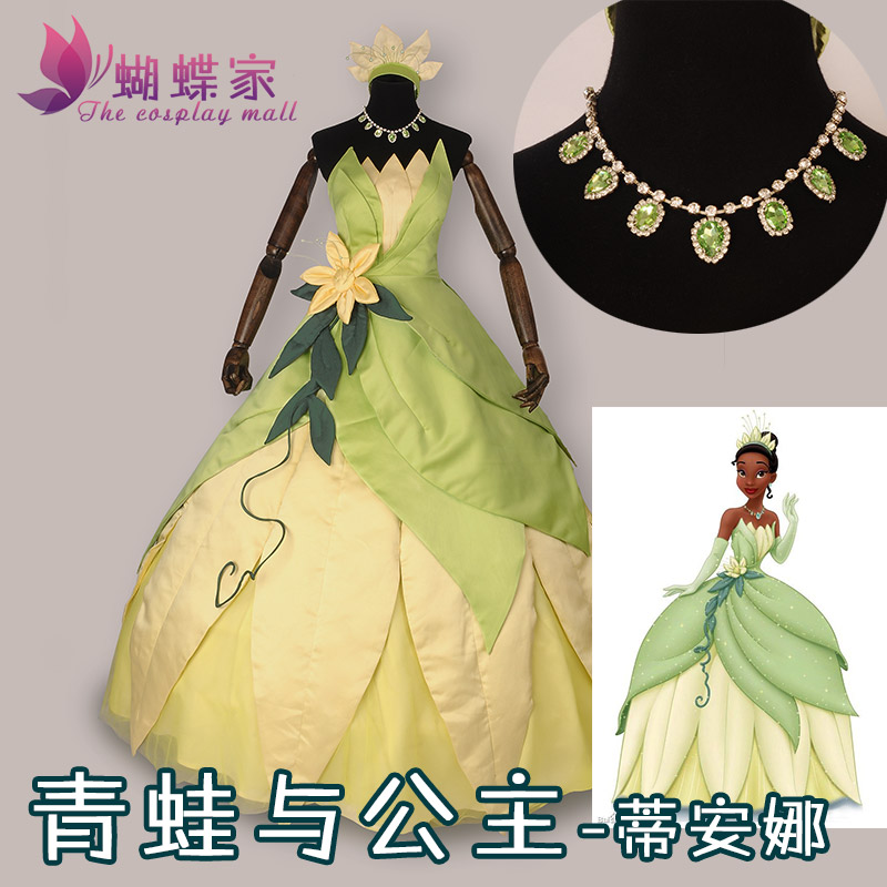 Women Accessories Aesthetic - Prinses Tiana Jurk Cosplay Kostuum Carnavalskostuum