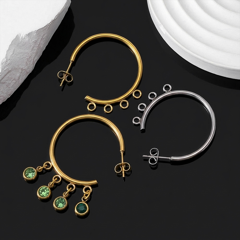 Women Accessories Gift Set - 10 stuks roestvrij staal verguld C-vormige