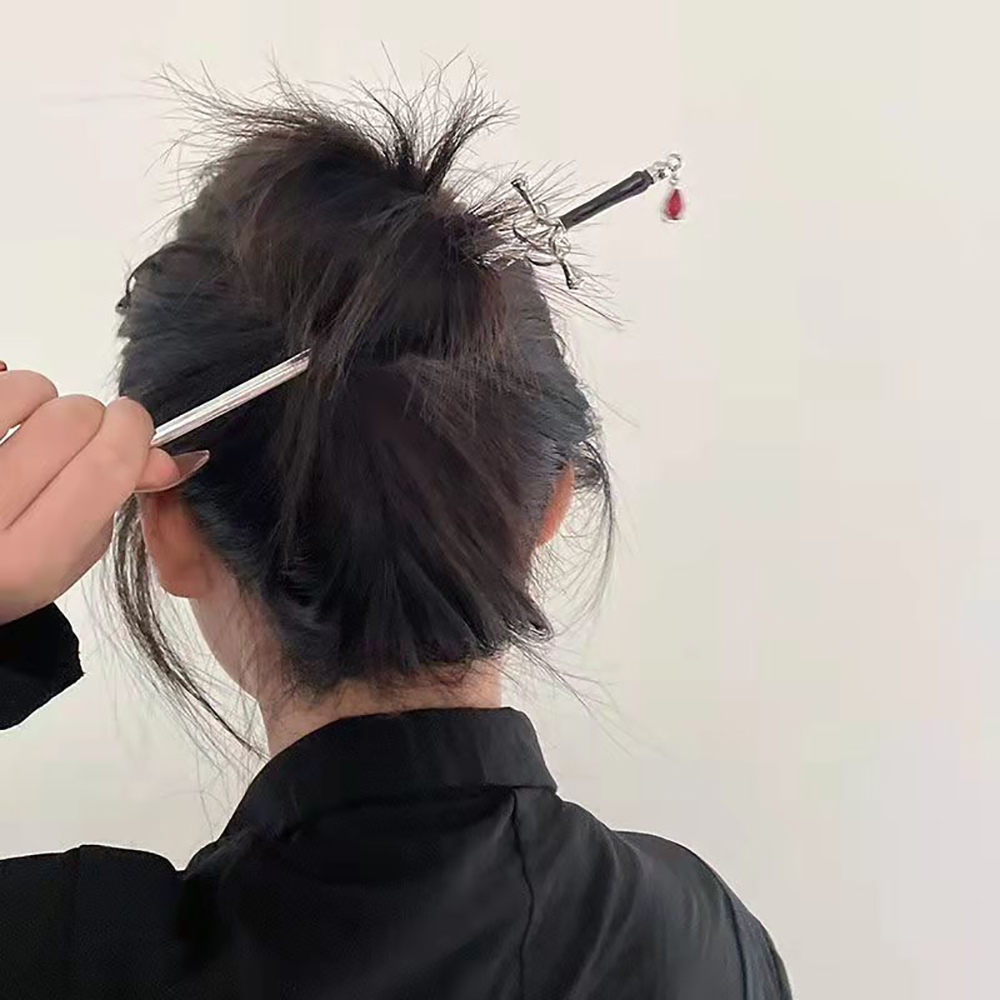 Hair Fork Stick - Punk Sword Haarspelden Chinese Ruby Hair