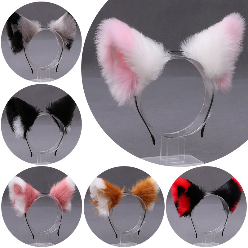 Women Accessories Aesthetic - Pluizige Vos Kat Oor Pluche Hoofdband