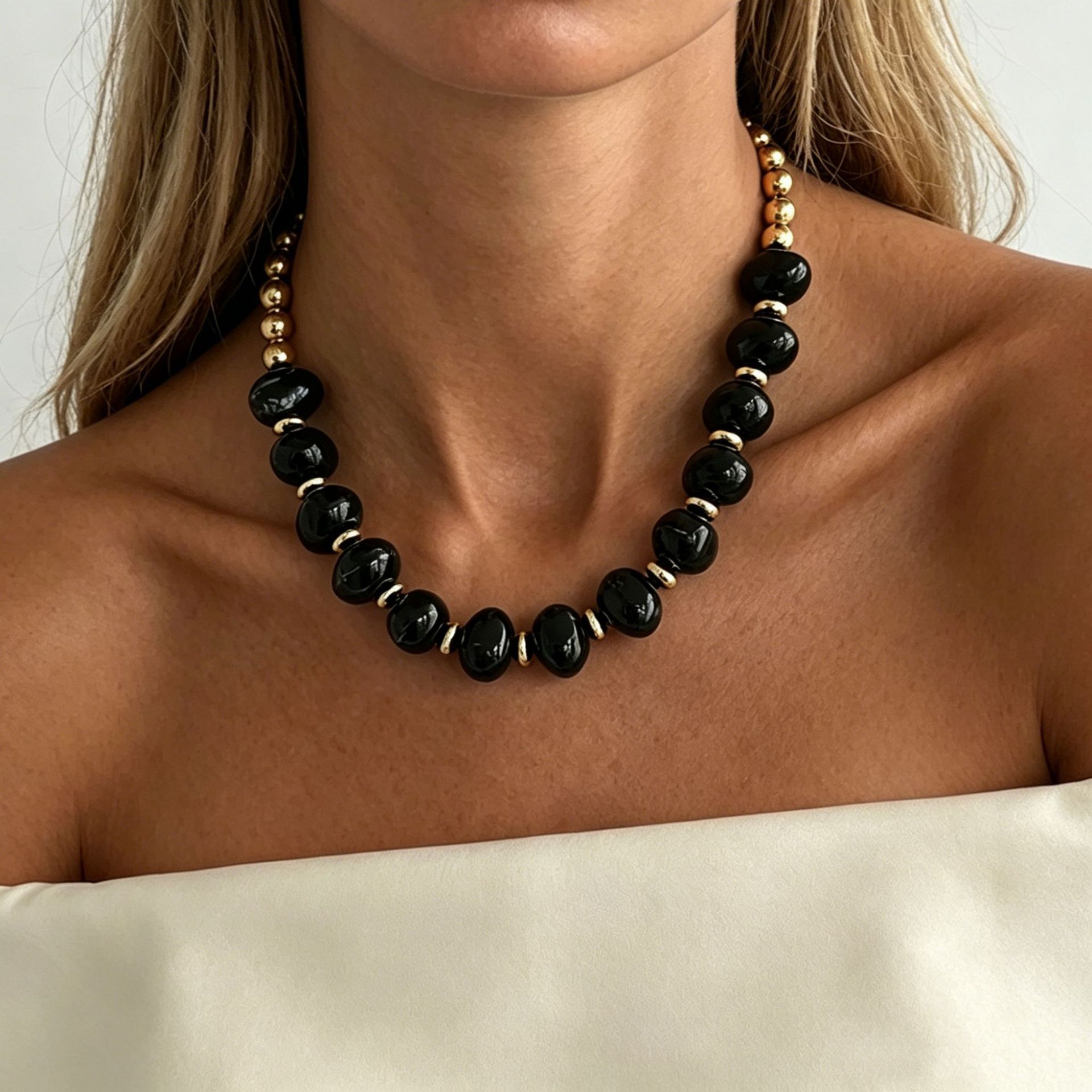 Women Accessories Temu - Accessoires Mode Hars Rondkralen Geknoopte Ketting