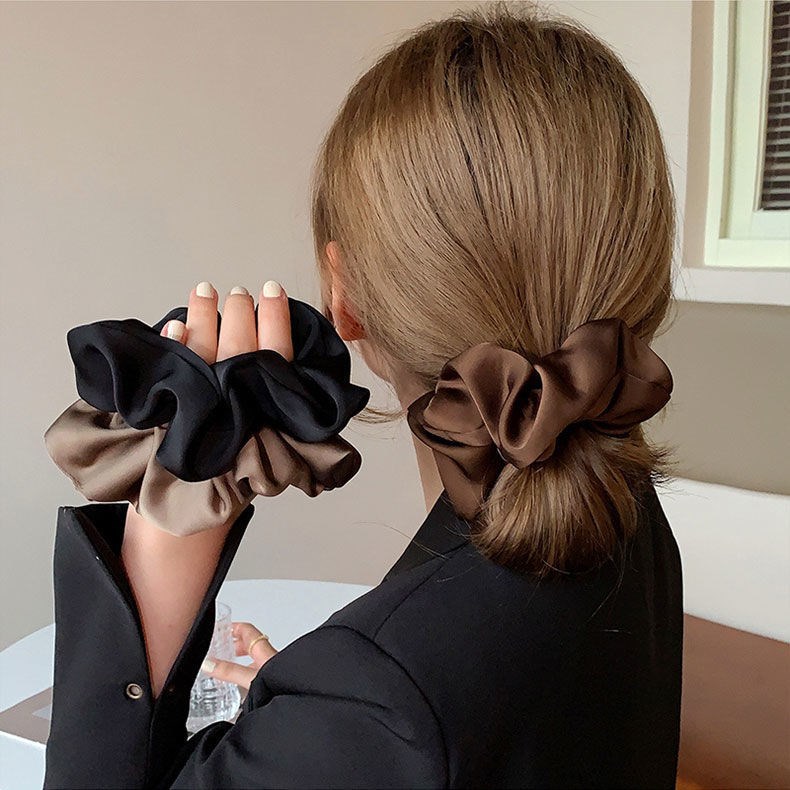 Hair Tie Velvet - Koreaanse vrouw grote elegante zijden elastieken