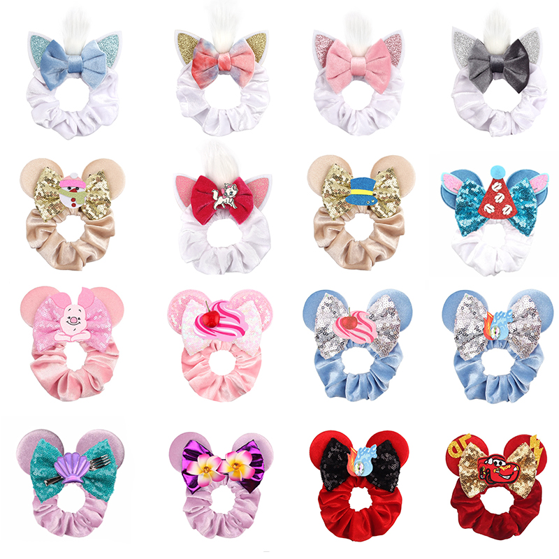 Hair Tie Velvet - Nieuwe muis oren fluwelen scrunchies haarband