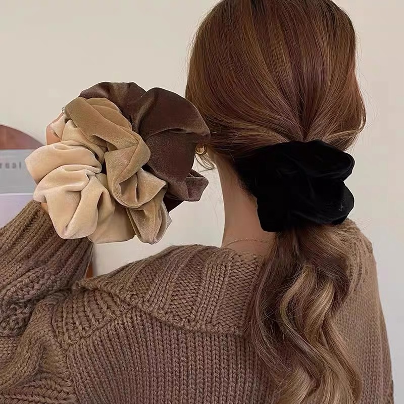 Hair Tie Velvet - 1-4 Stuks Vrouwen Haar Scrunchies Vintage