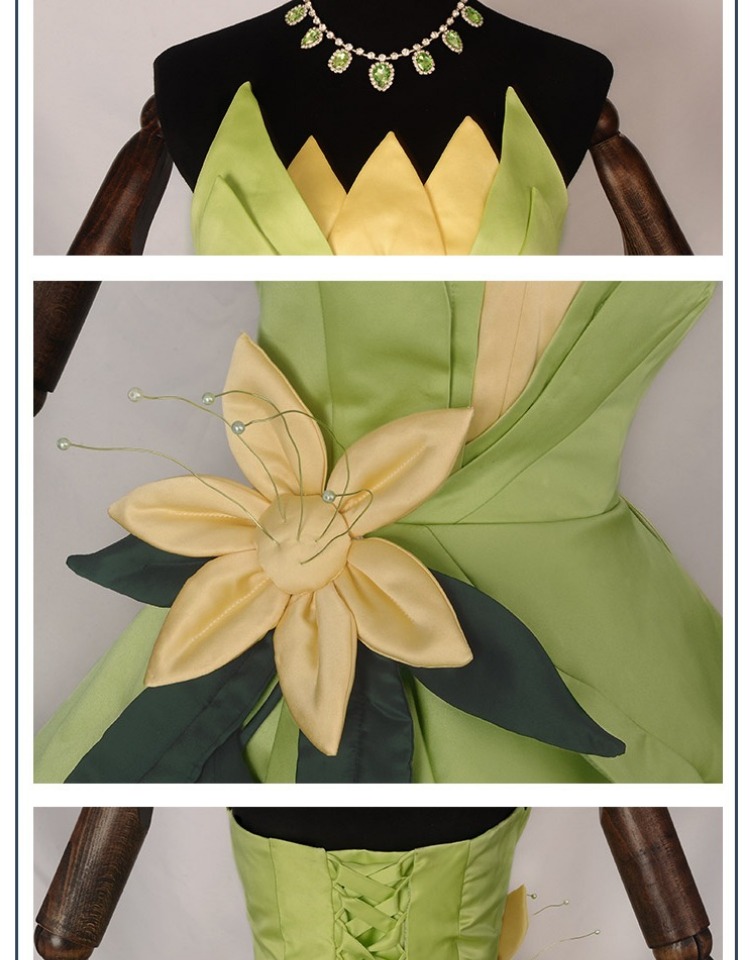 Prinses Tiana Jurk Cosplay Kos - Women Accessories Aesthetic recensie en prijs