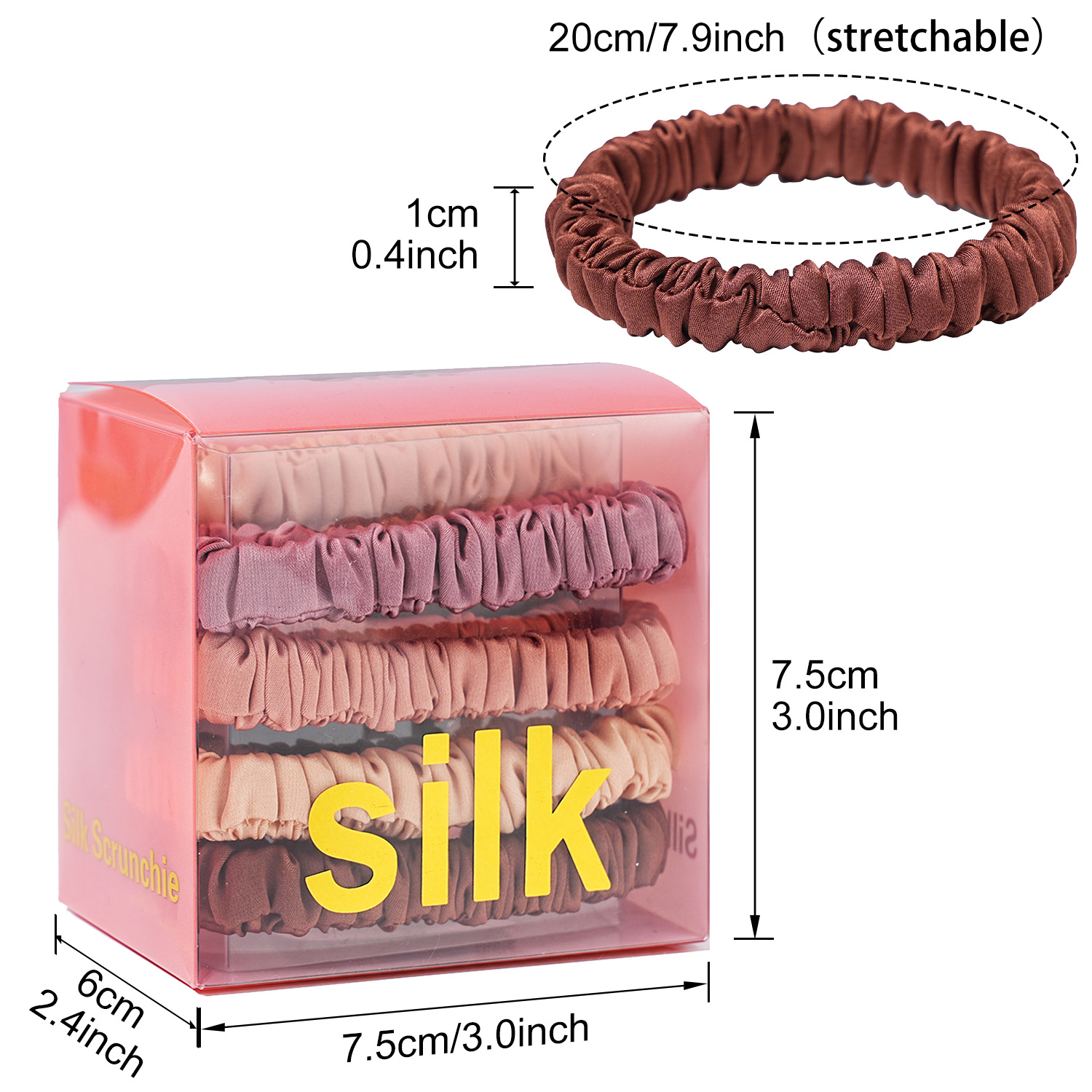 8 stks/set 100% Pure Moerbei Z - Hair Tie Velvet recensie en prijs