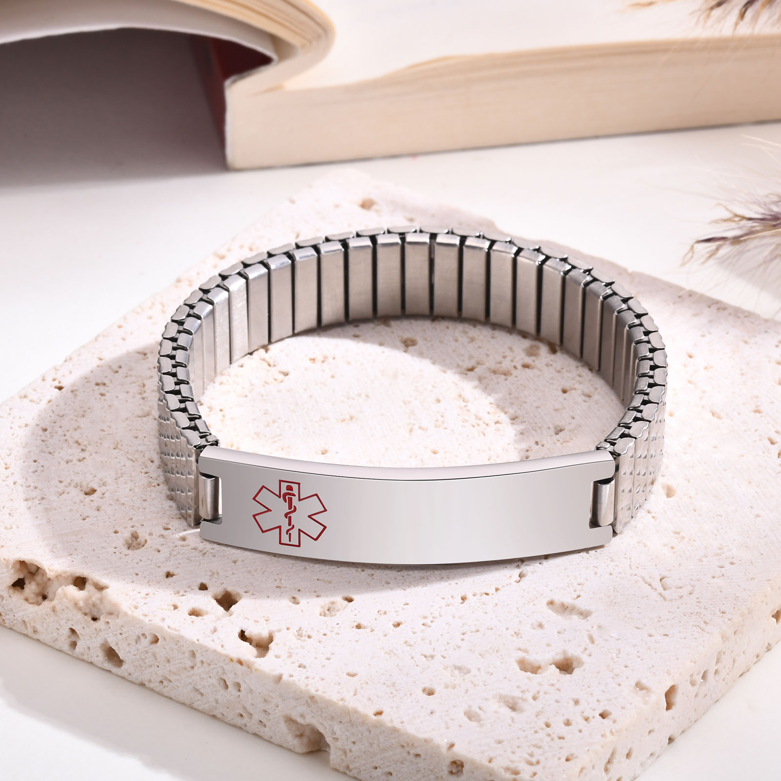 Vnox Roestvrij Staal Medische  - Resin Bangle Bracelet recensie en prijs