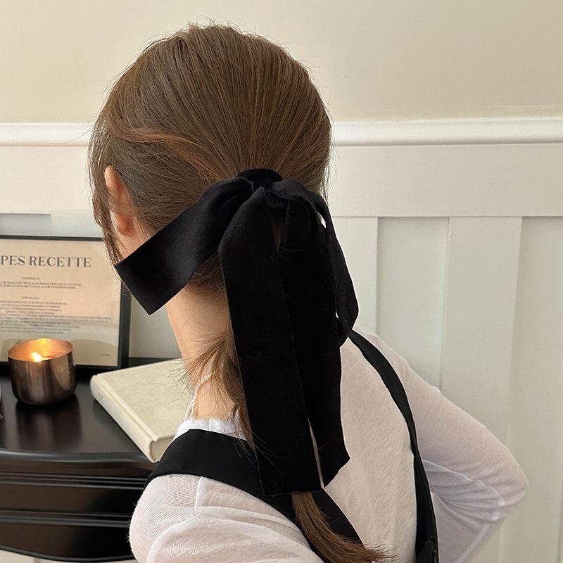 Leuke Rood Zwart Fluwelen Stri - Hair Tie Velvet recensie en prijs