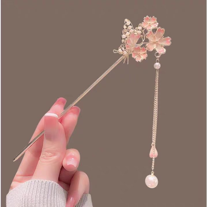 Sakura-haarspeld met een luxe  - Hair Fork Stick recensie en prijs