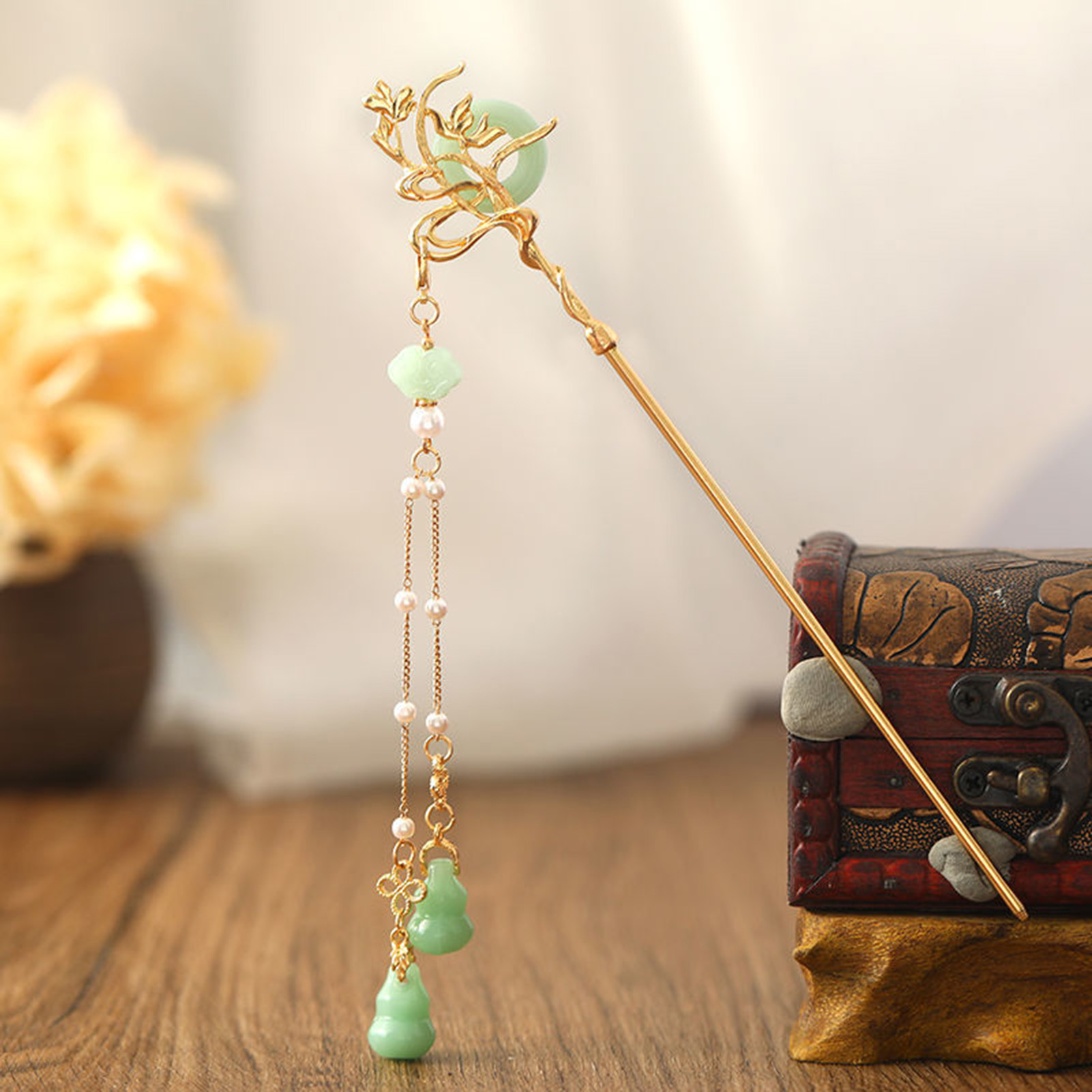 Chinese Stijl Glazen Haarspeld - Hair Fork Stick recensie en prijs