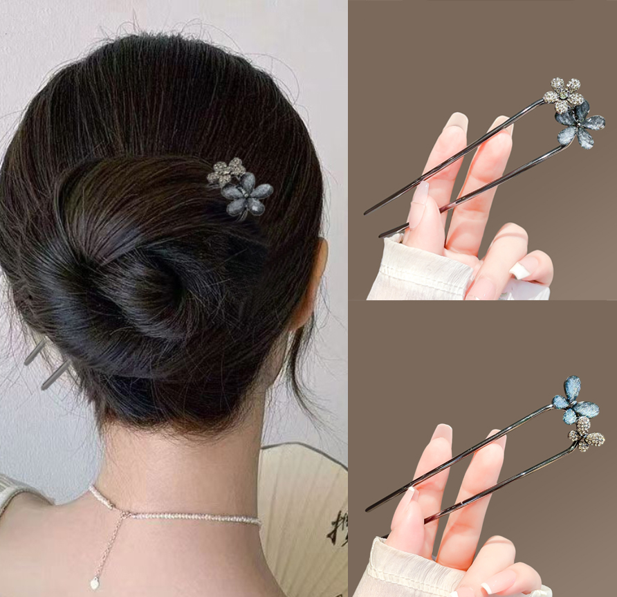 Vintage bloemen vlinder haarst - Hair Fork Stick recensie en prijs