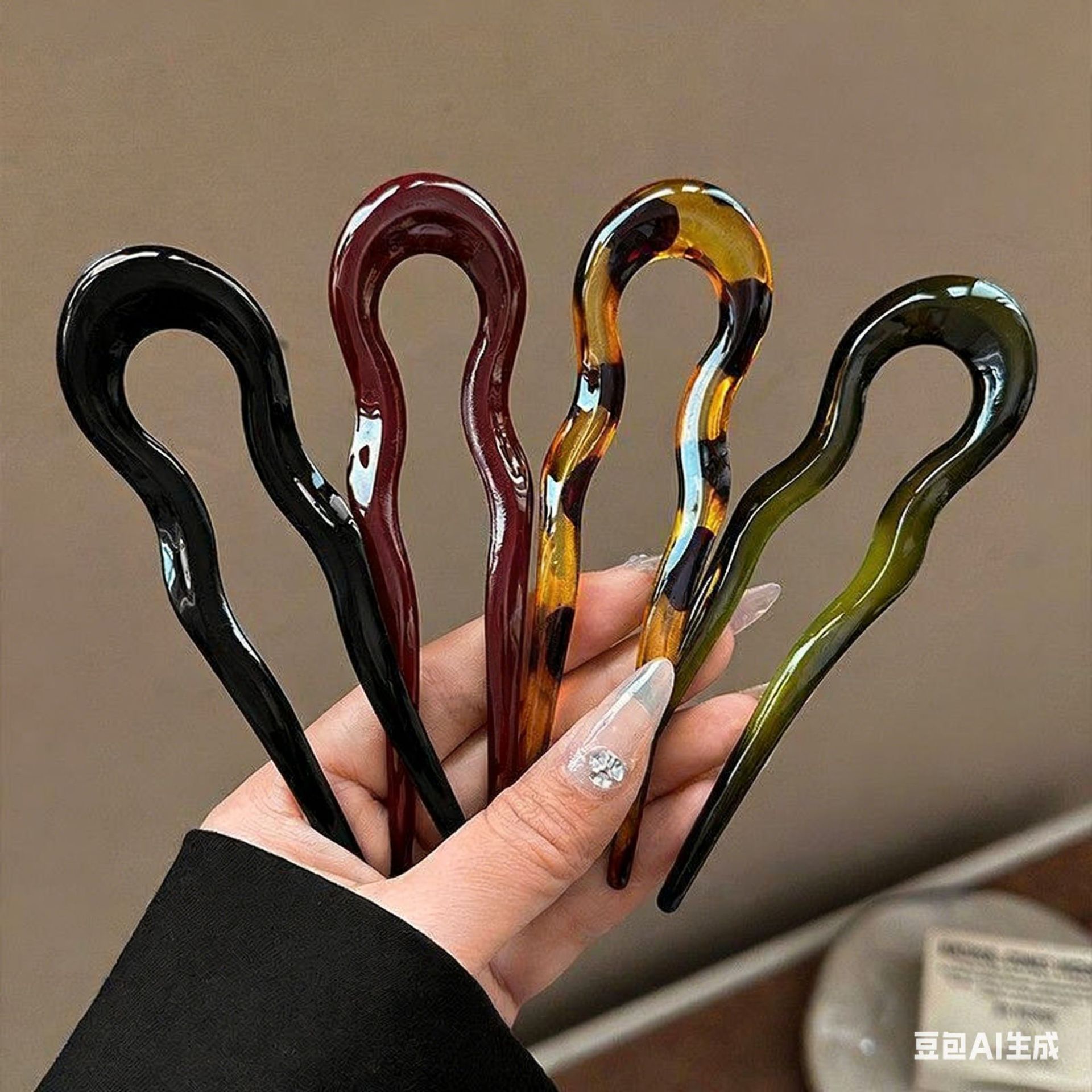 Elegante acryl U-vormige haars - Women Accessories Aesthetic recensie en prijs