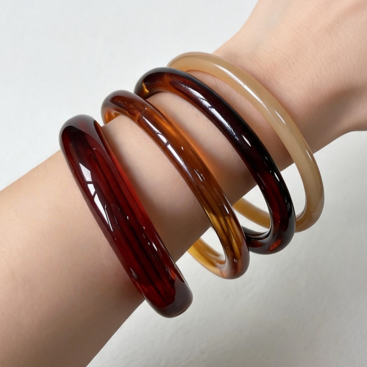 4-delige set punk hiphop resin - Resin Bangle Bracelet recensie en prijs