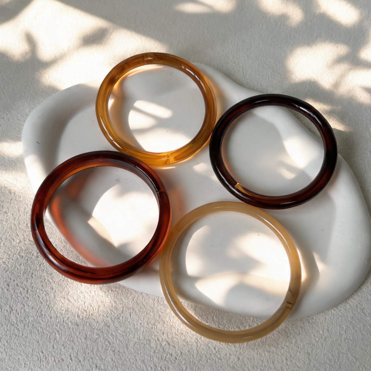 4-delige set punk hiphop resin - Resin Bangle Bracelet recensie en prijs