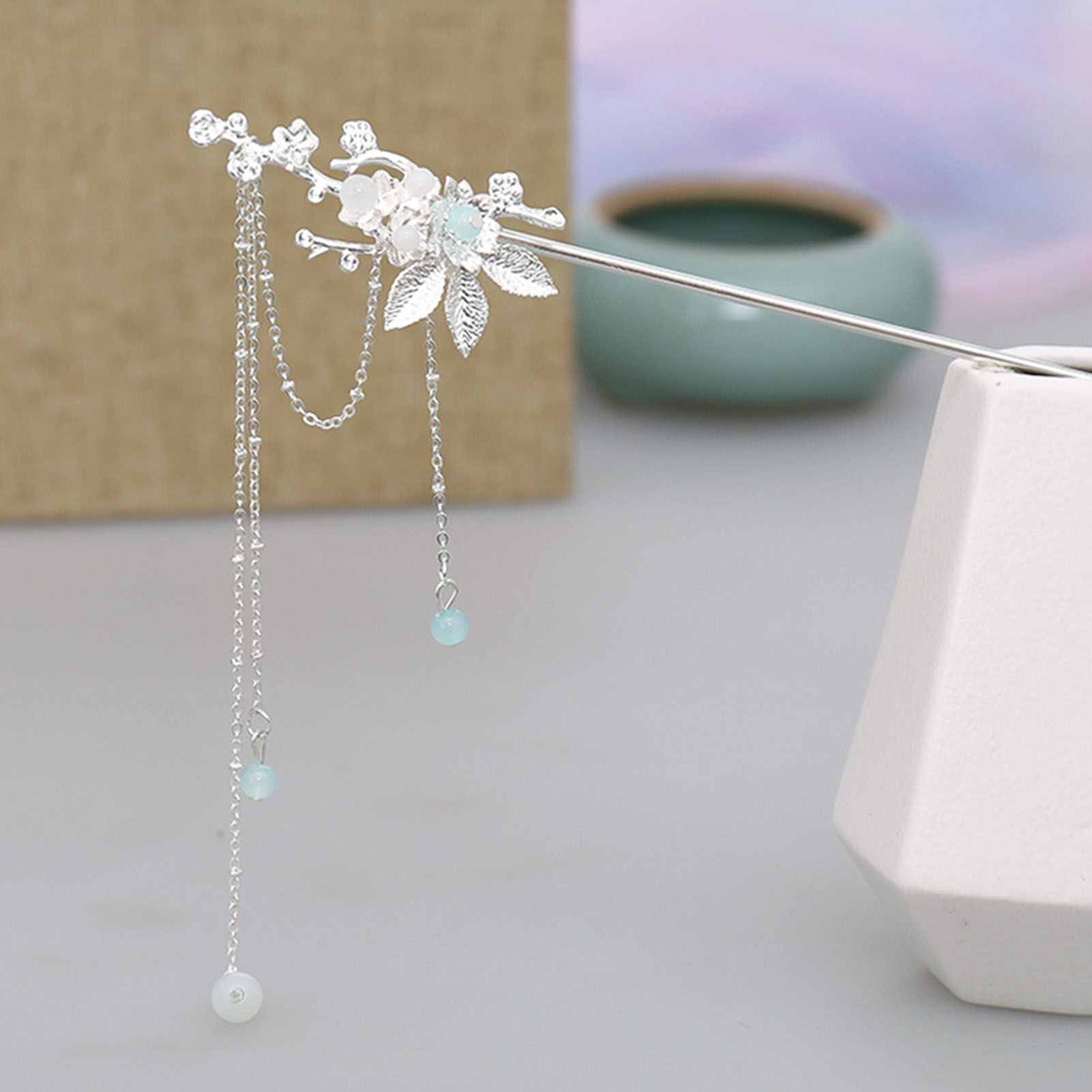 Chinese stijl legering haarsto - Hair Fork Stick recensie en prijs